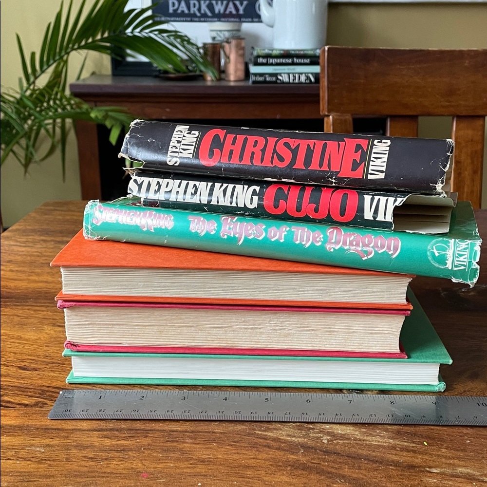 3 Stephen King Vintage Hardcover Books 80s - Christine, Cujo, Eyes of the Dragon - Picture 15 of 16